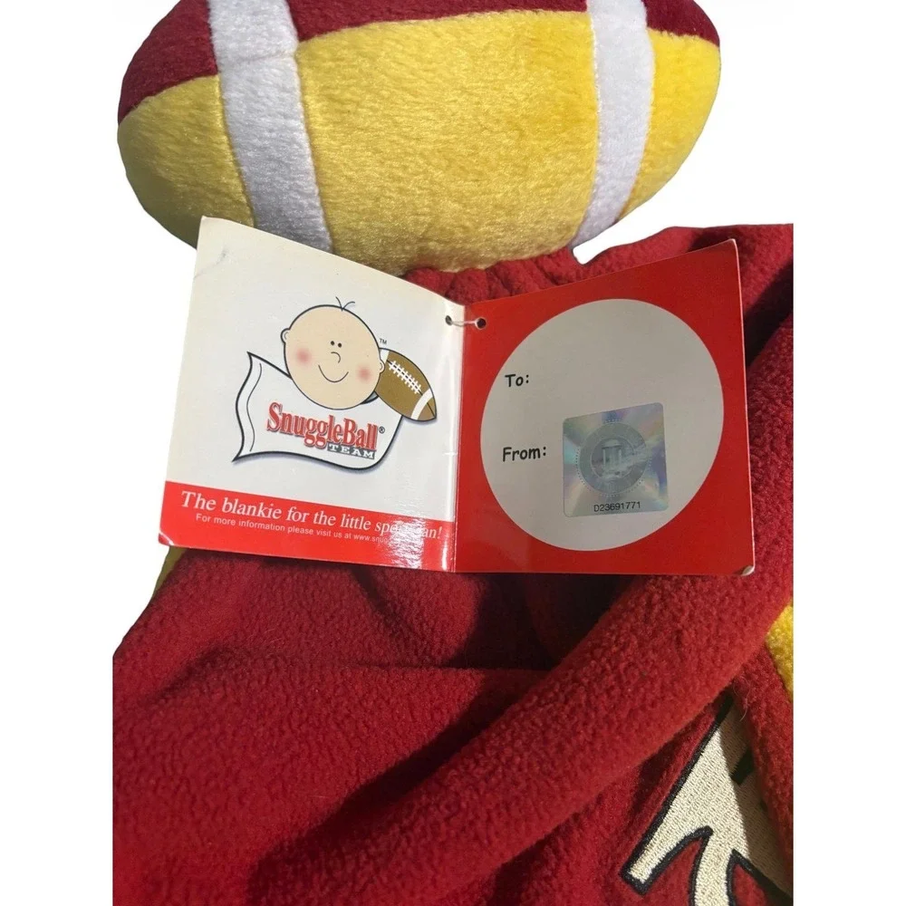 Florida State Seminoles NCAA Snuggle Ball Football Plush Lovey Blanket 2005